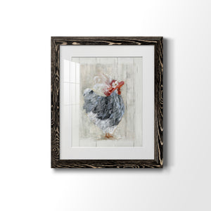 Sunday Best Hen - Barnwood Framed Art Print