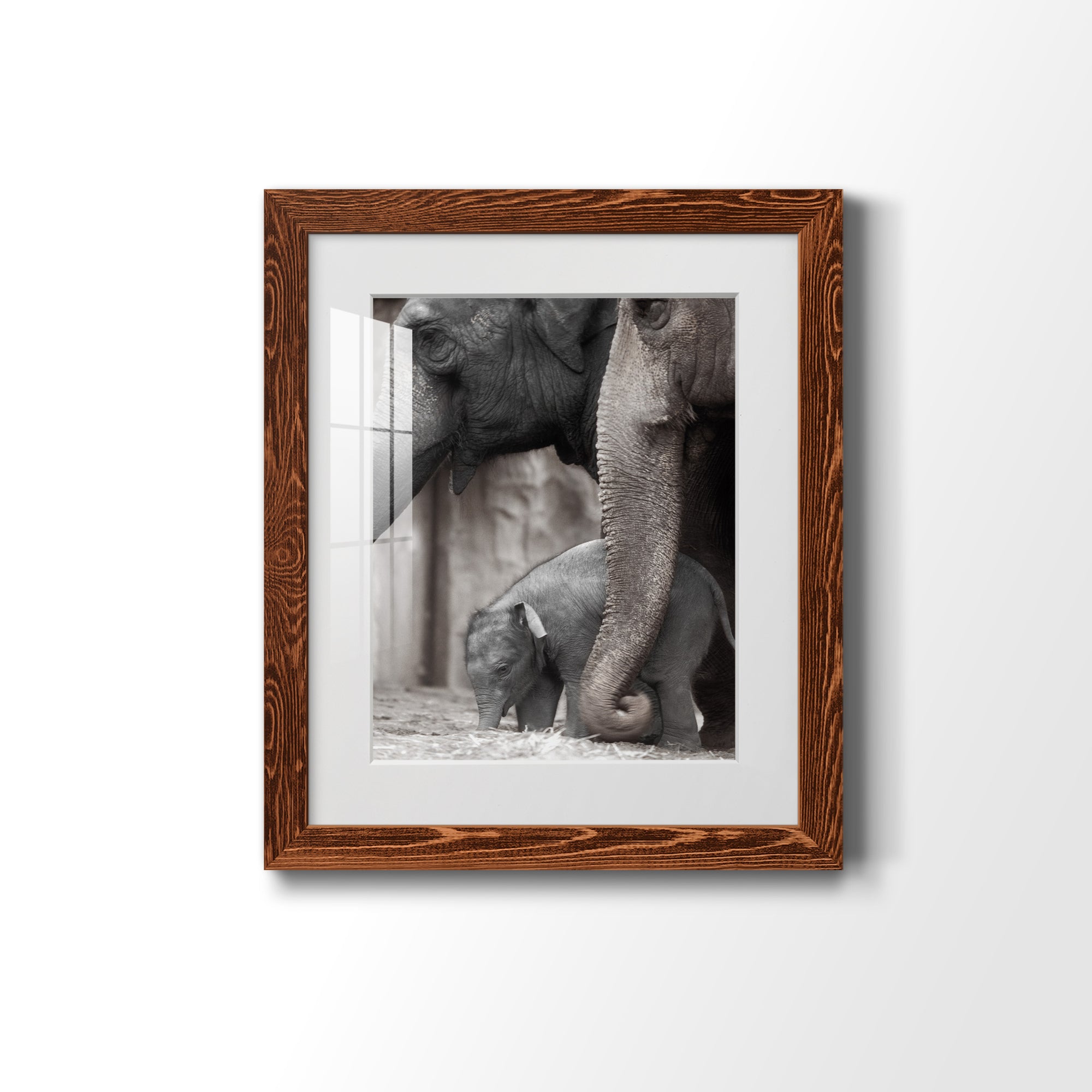 Family Moment - Barnwood Framed Art Print