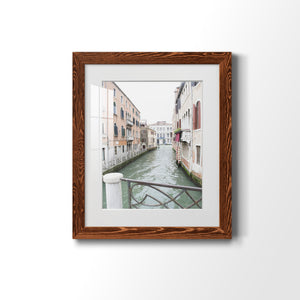 Venice Canal I - Premium Framed Print - Distressed Barnwood Frame - Ready to Hang