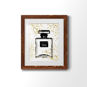 Glitter Perfume I - Barnwood Framed Art Print