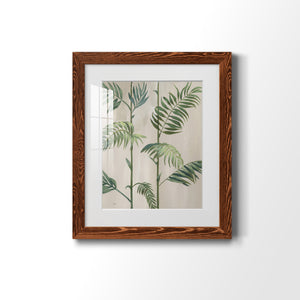 Modern Fronds I - Barnwood Framed Art Print