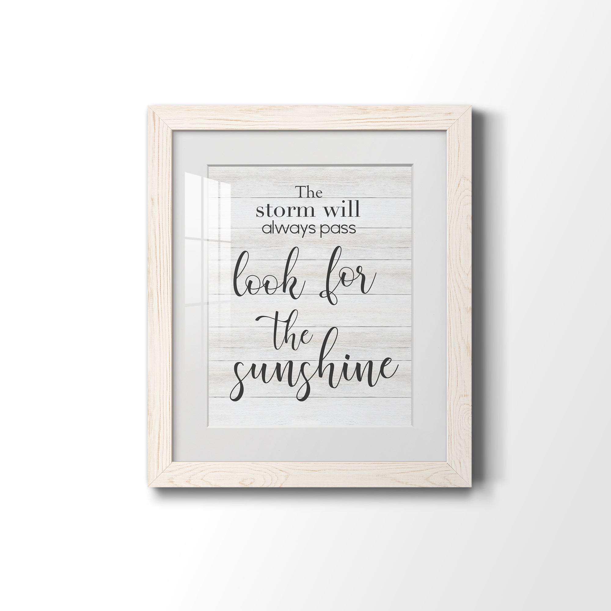 Look for the Sunshine - Premium Framed Print - Distressed Barnwood Frame - Ready to Hang