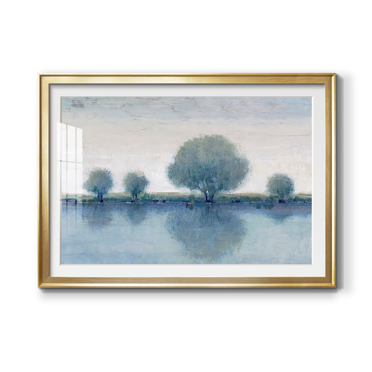 Afternoon Reflection II - Modern Framed Art Print