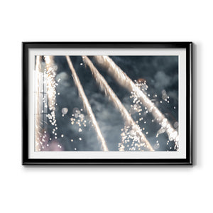 Celestial Glimmer - Modern Framed Art Print