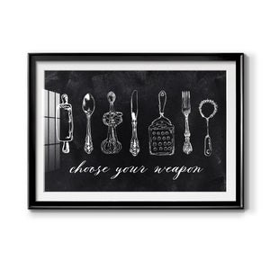 Choose Your Weapon - Modern Framed Art Print