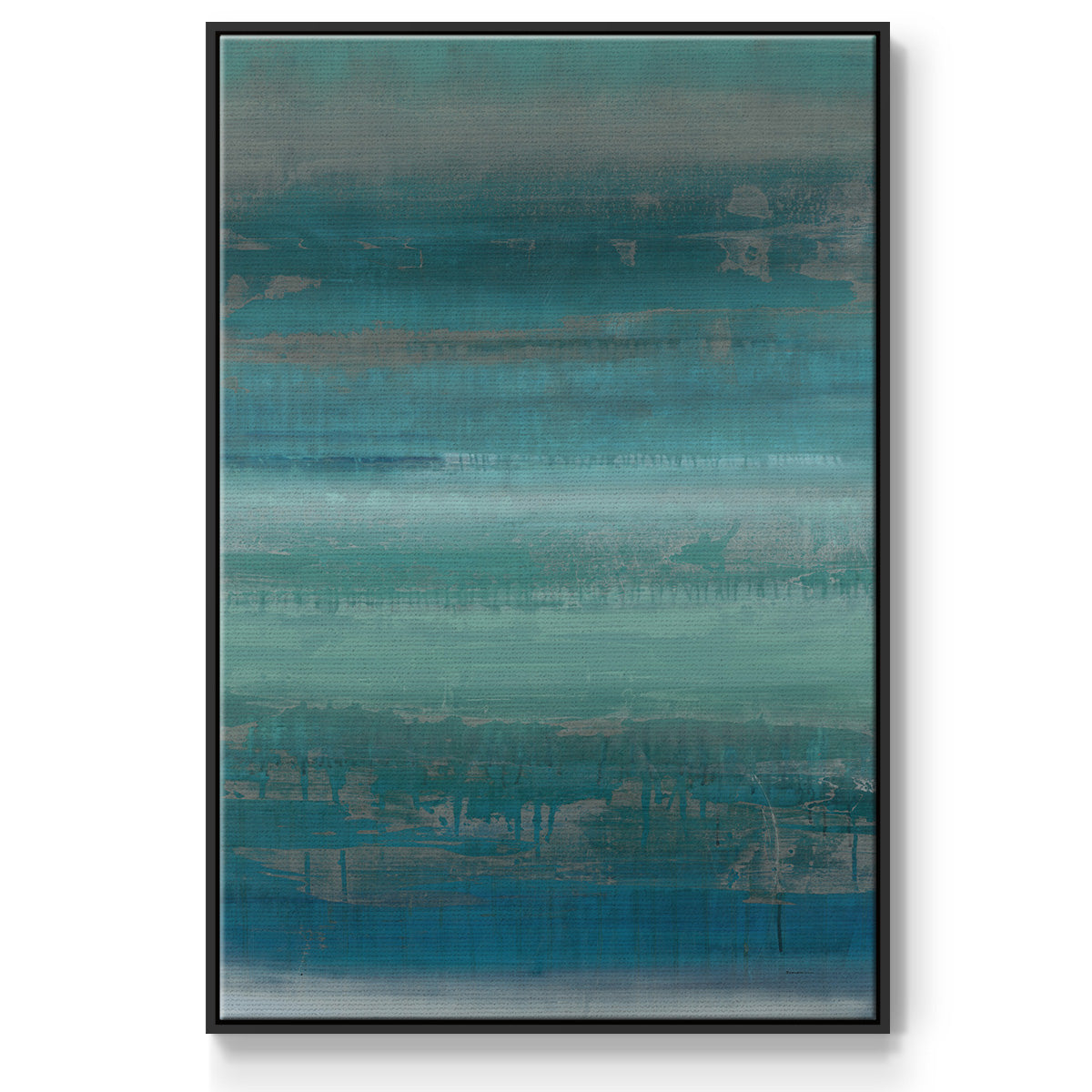 Stars & Shores II - Framed Premium Gallery Wrapped Canvas L Frame - Ready to Hang