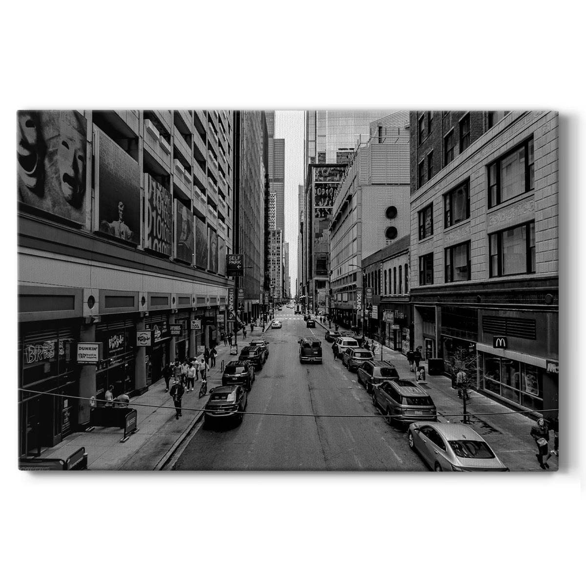 Vintage Chicago Street I - Canvas Art Print