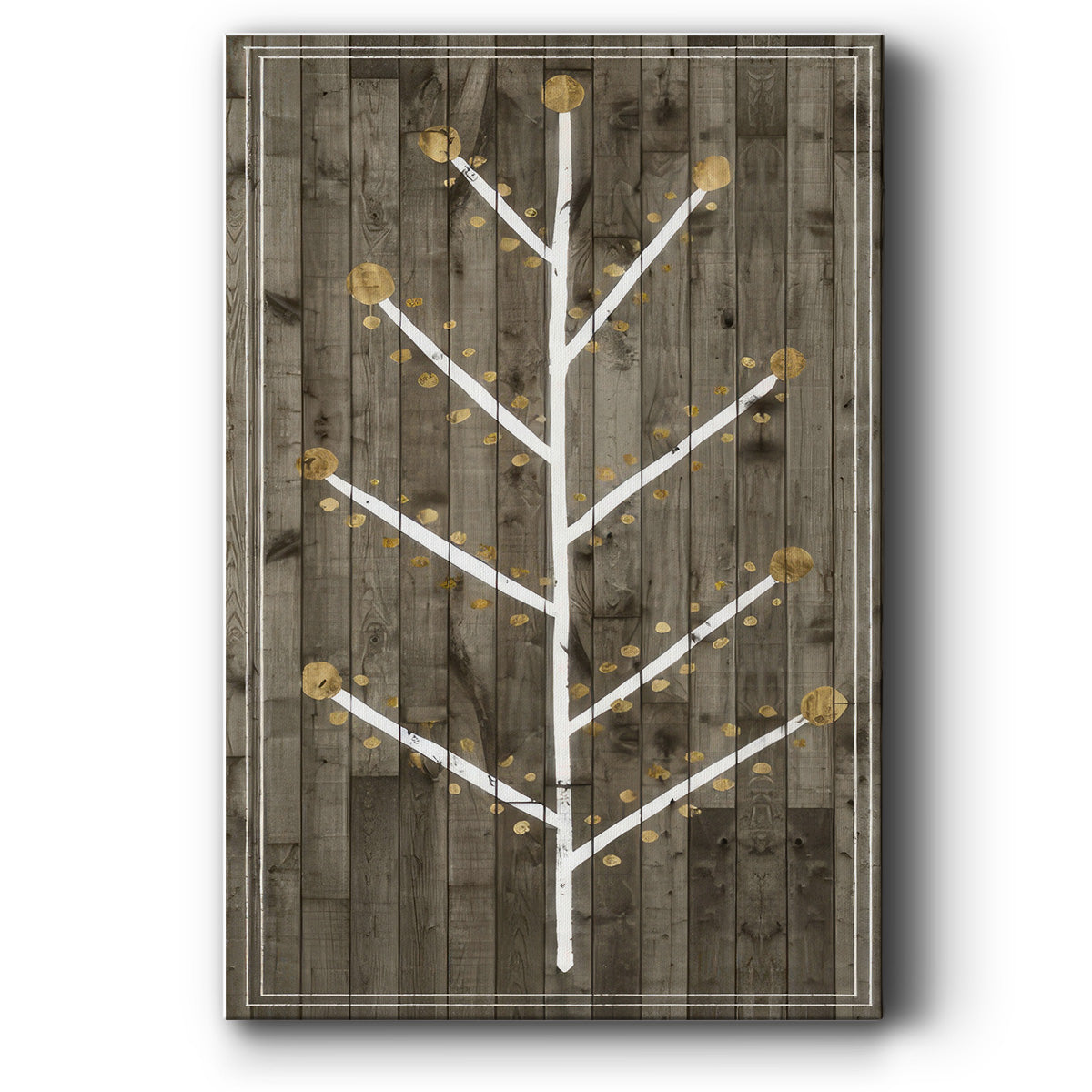 Wooded White Christmas Collection B - Gallery Wrapped Canvas