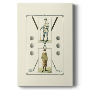Golfers: John Henry & R. Maxwell - Canvas Art Print