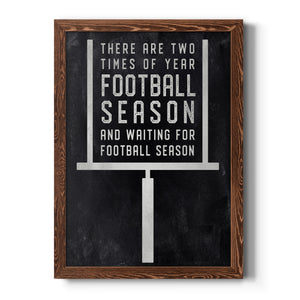 Football Season - Premium Canvas Framed in Barnwood - Ready to Hang