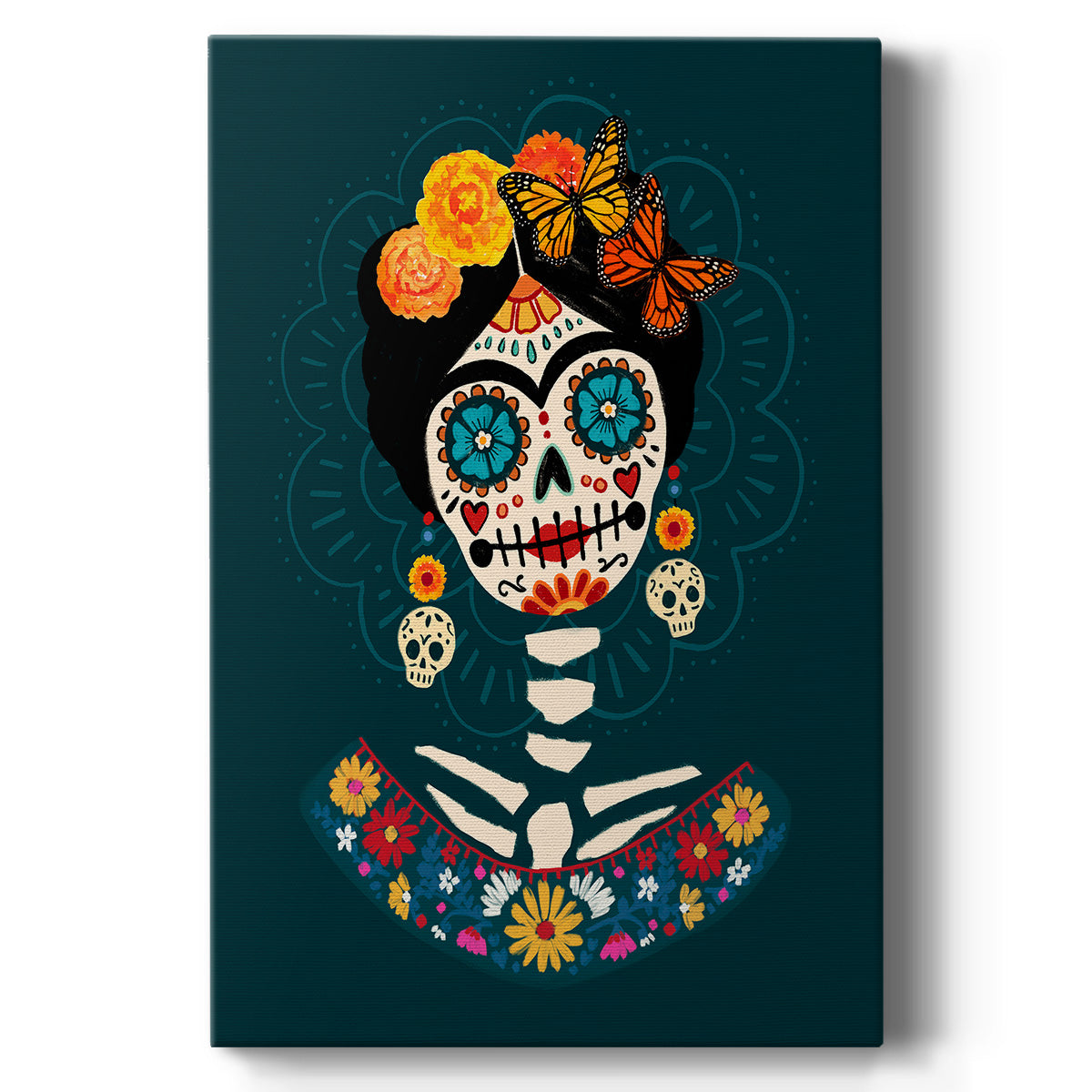 Bright Day of the Dead II - Canvas Art Print