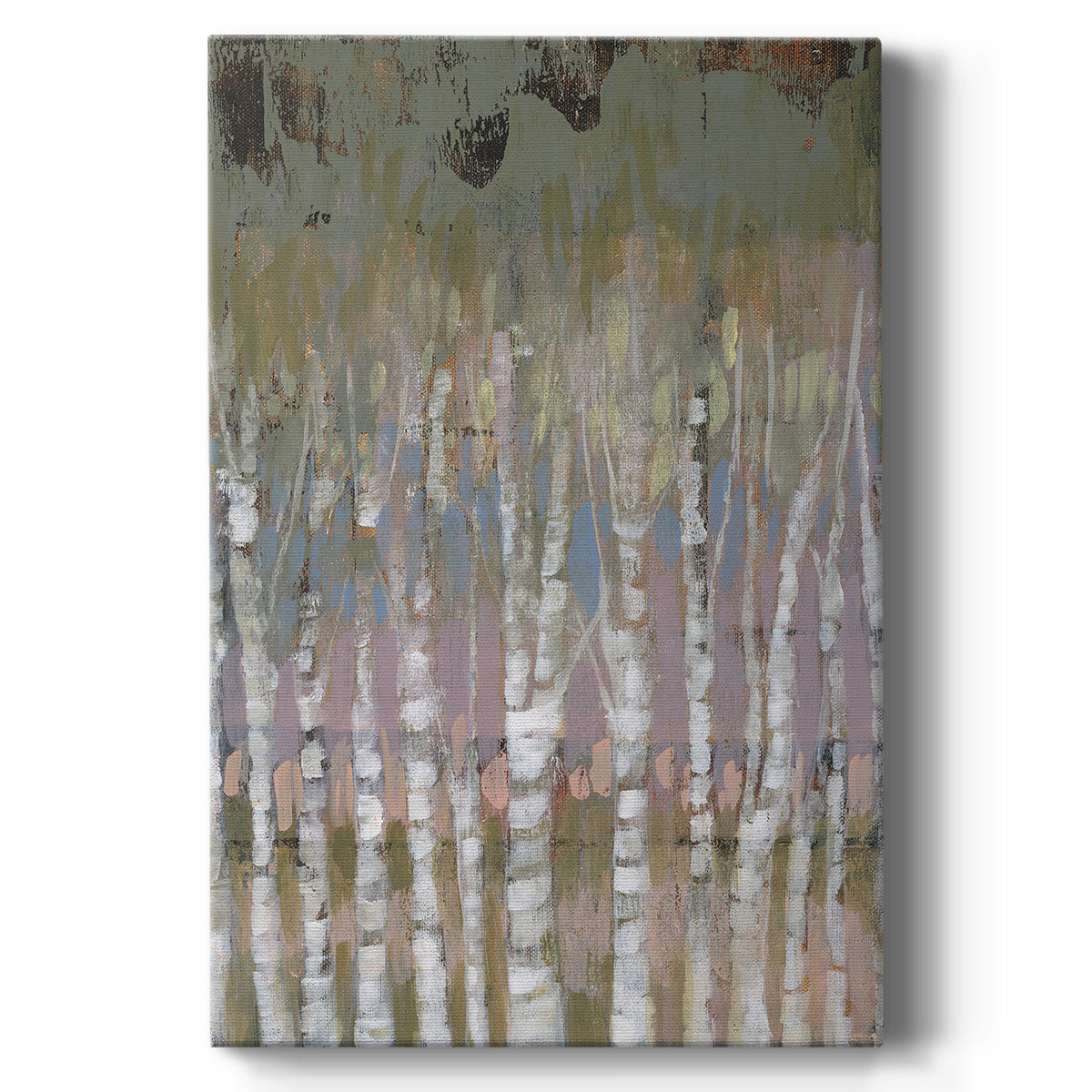 Pastel Birchline I Premium Gallery Wrapped Canvas - Ready to Hang
