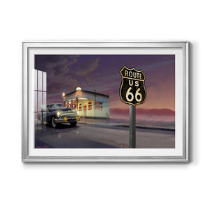 Route 66 - Modern Framed Art Print