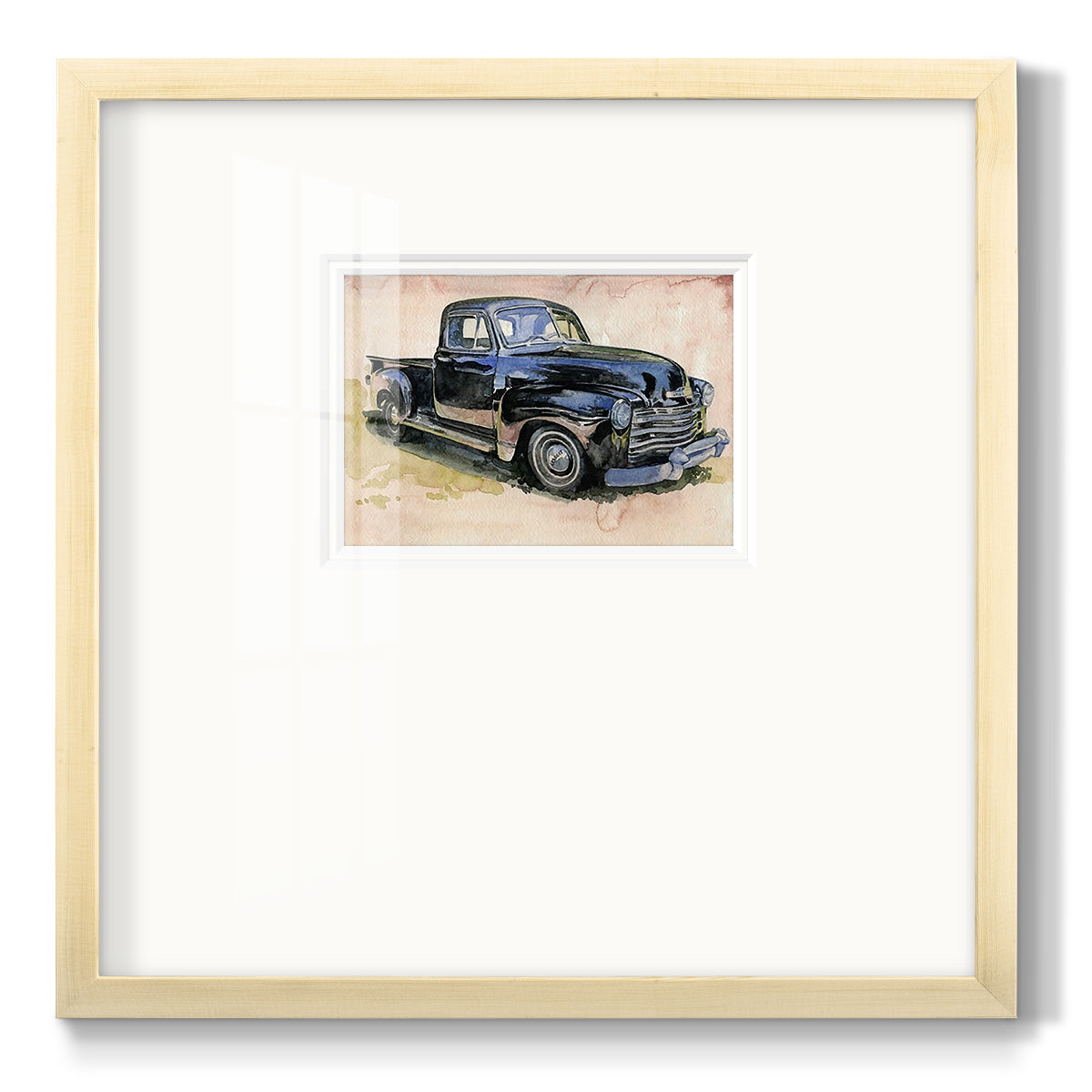 Antique Pickup II Premium Framed Print Double Matboard