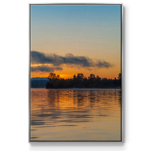 Molten Gold - Framed Premium Gallery Wrapped Canvas L Frame - Ready to Hang