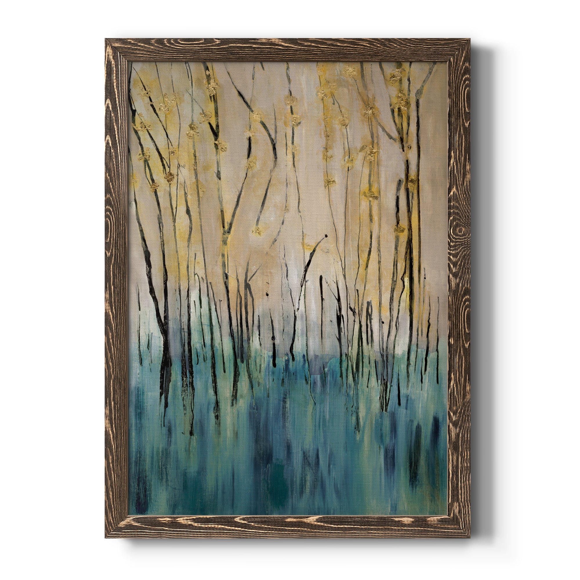 Mountain Air - Premium Canvas Framed in Barnwood - Ready to Hang