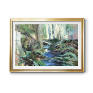 Rambling Blues - Modern Framed Art Print
