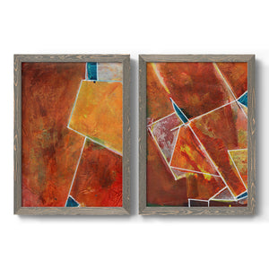 Primary Connection I - Barnwood Framed Canvas Set
