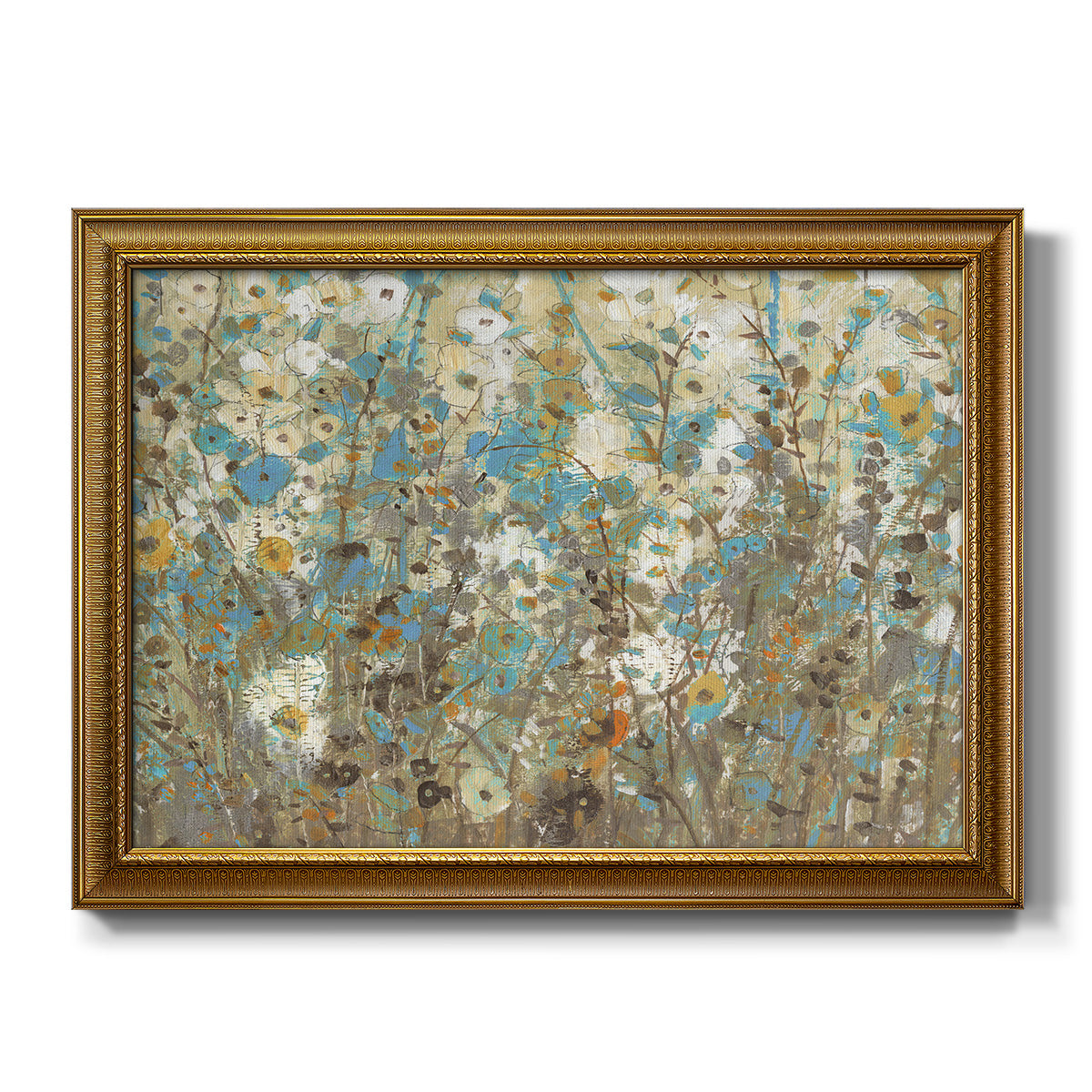 Flowering Vines II - Ornate Framed Canvas Print