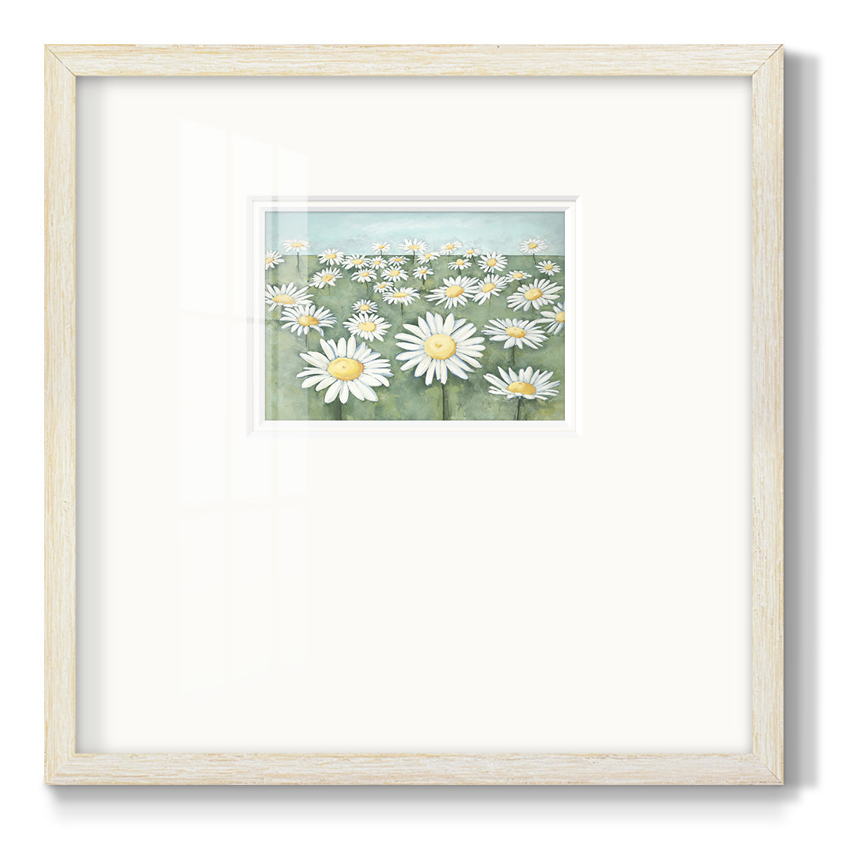 Field of Flowers Premium Framed Print Double Matboard