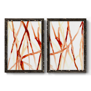 Runnel V - Barnwood Framed Canvas Set
