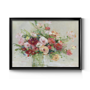 Just Peachy - Modern Framed Canvas Print