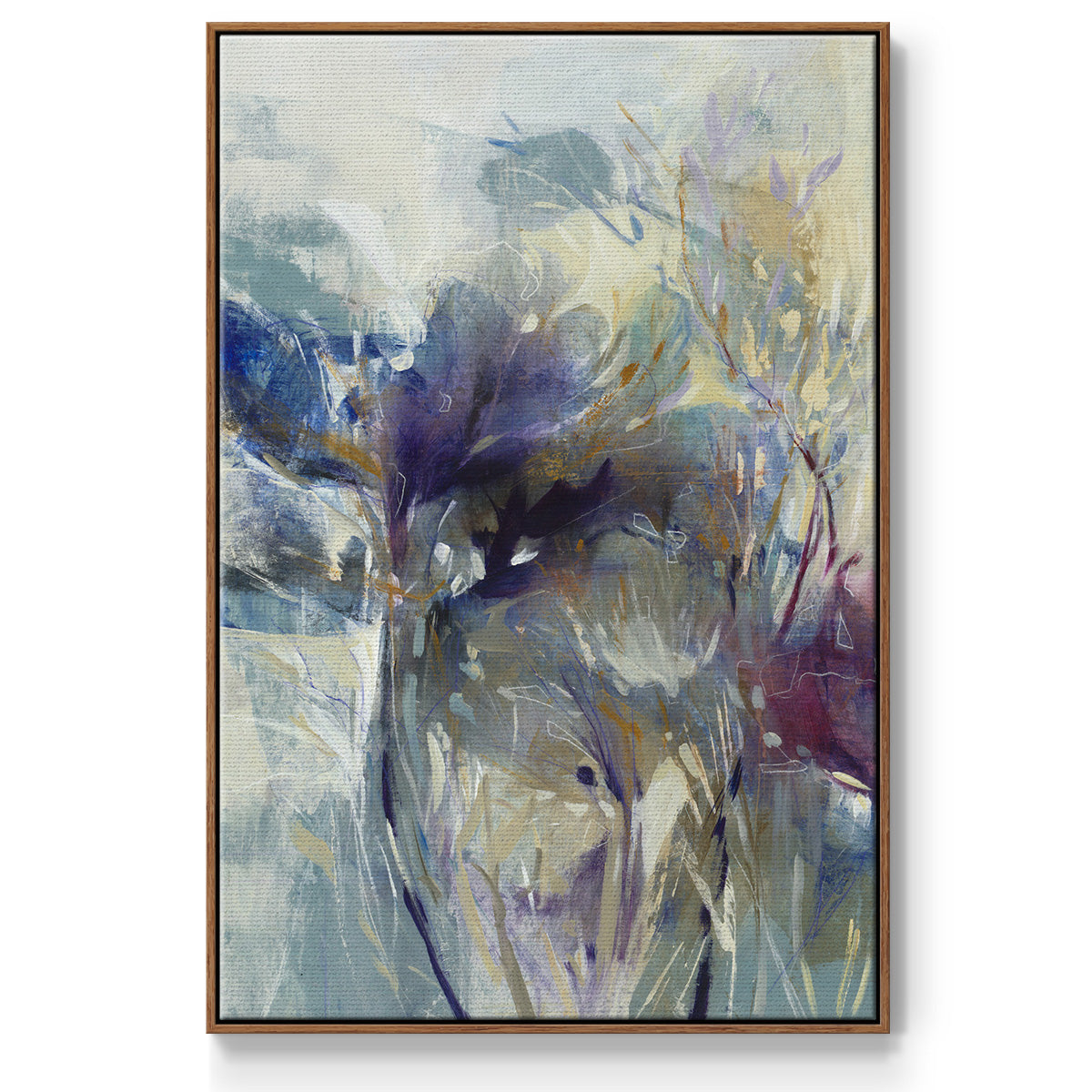 Meadow Saffron I - Framed Premium Gallery Wrapped Canvas L Frame - Ready to Hang