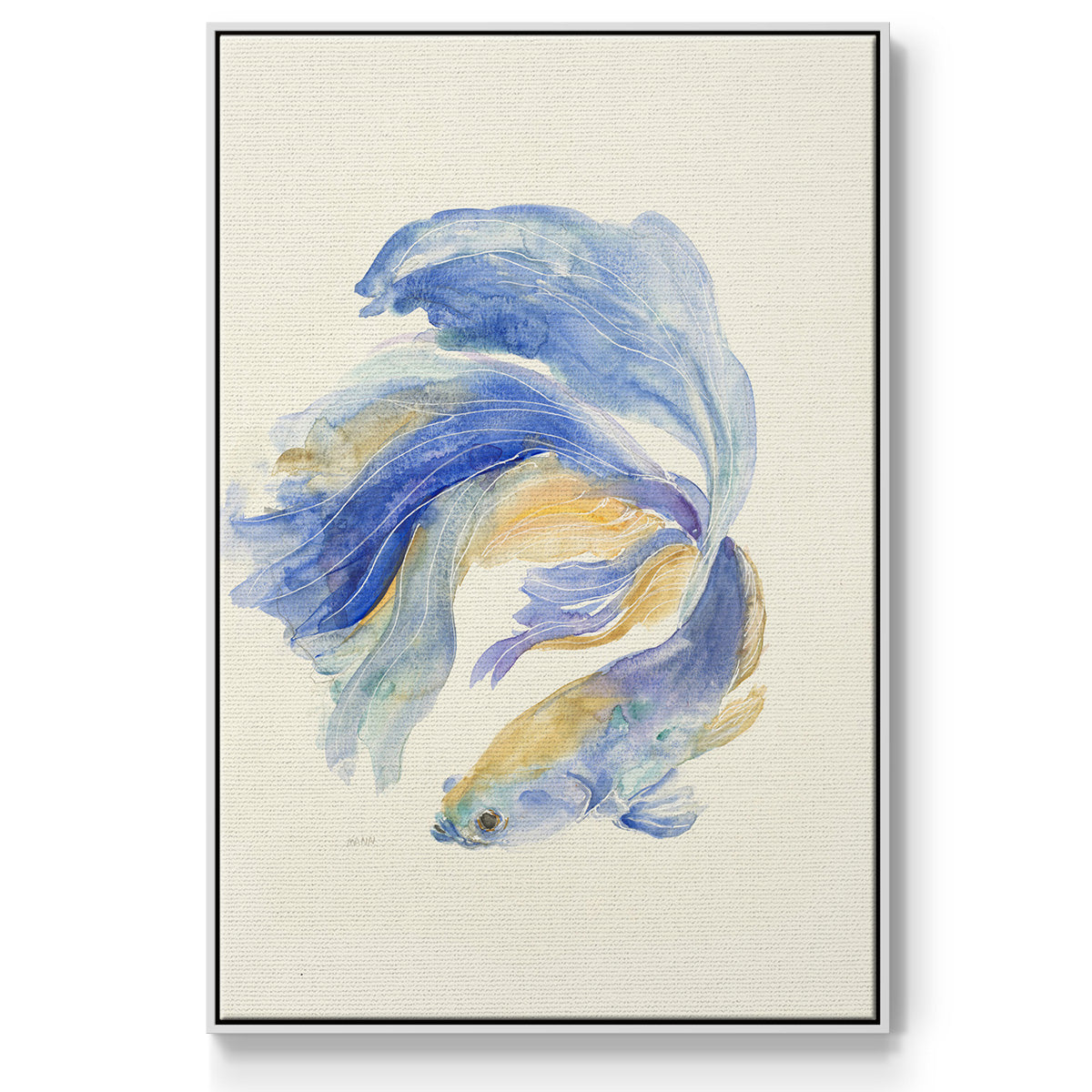 Betta II - Framed Premium Gallery Wrapped Canvas L Frame - Ready to Hang