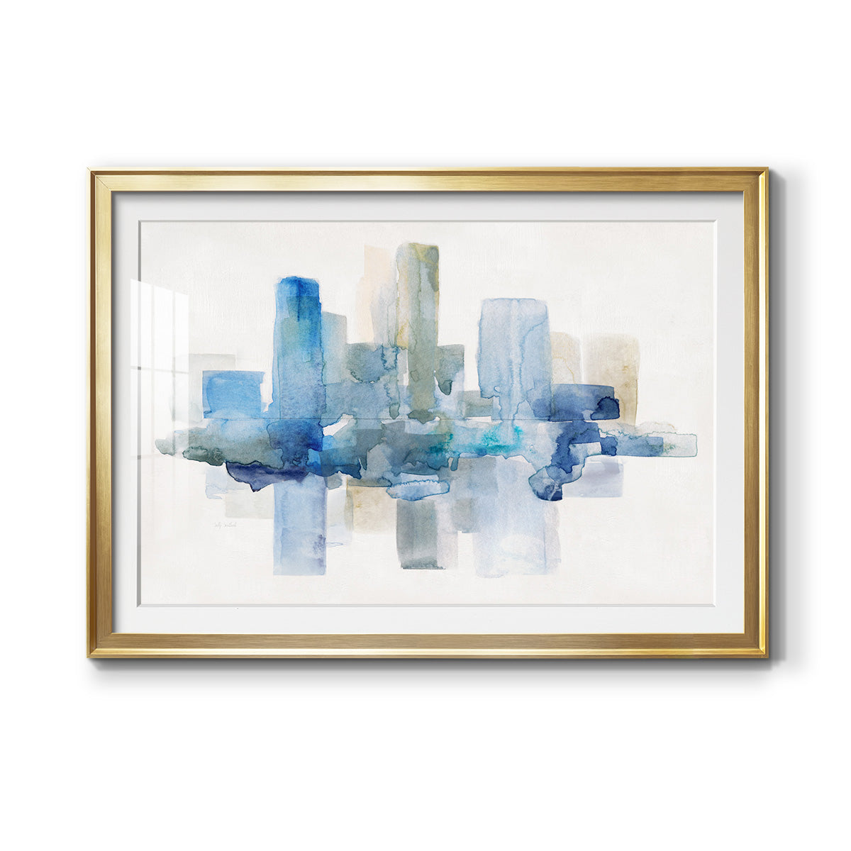 Soft Skyline II - Modern Framed Art Print
