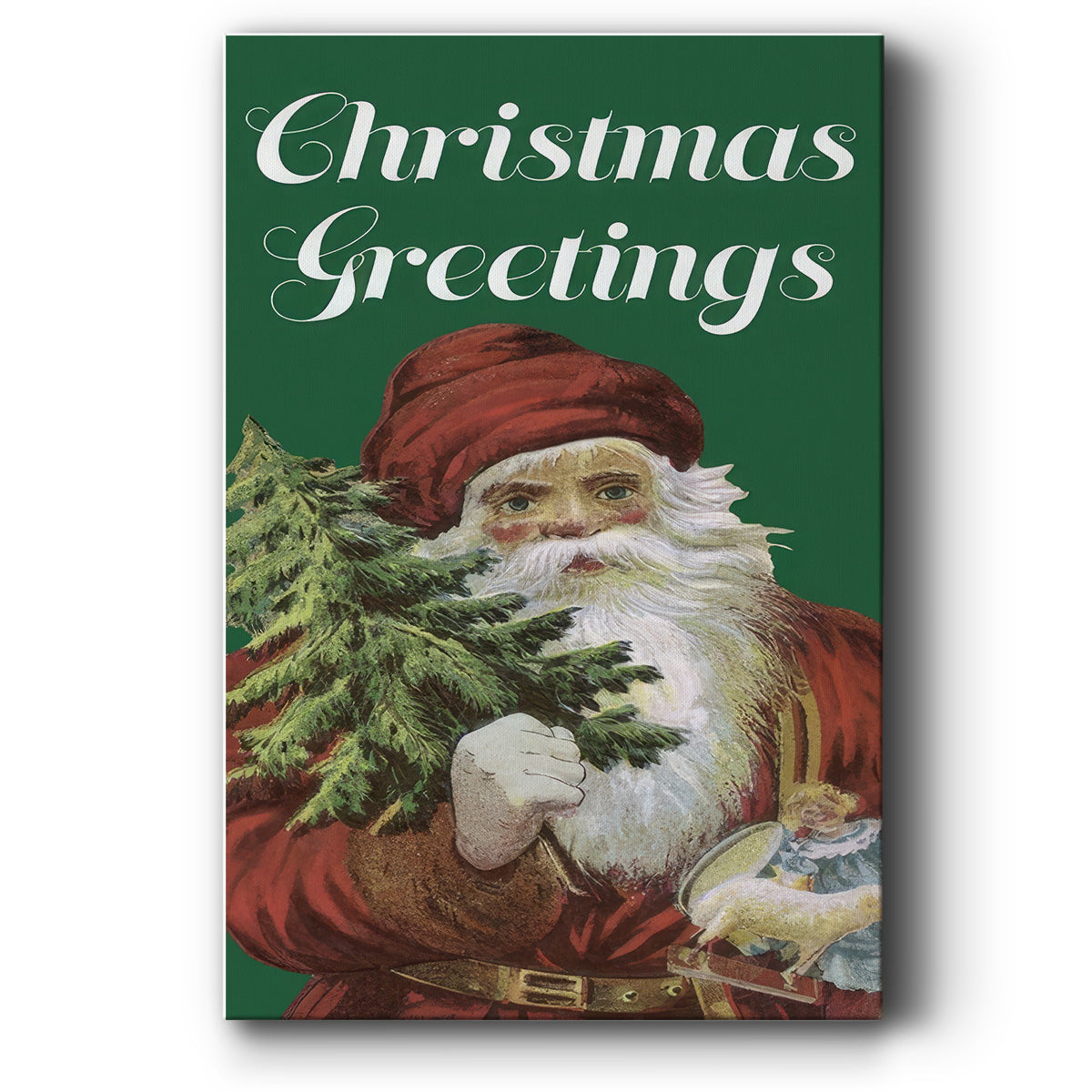 Retro Santa Claus II - Canvas Art Print