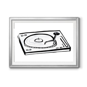 Vinyl Sketch - Modern Framed Art Print