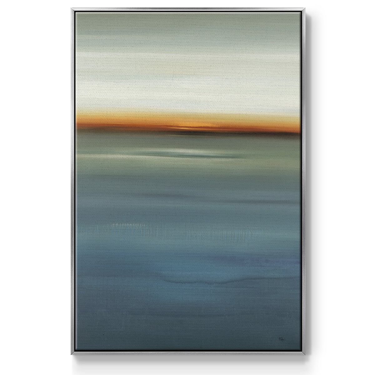 Beside the Blue I - Framed Premium Gallery Wrapped Canvas L Frame - Ready to Hang