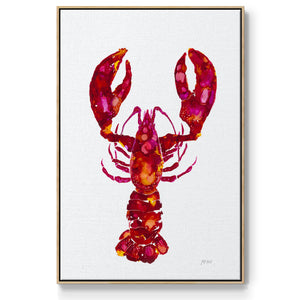 Lobster - Framed Premium Gallery Wrapped Canvas L Frame - Ready to Hang