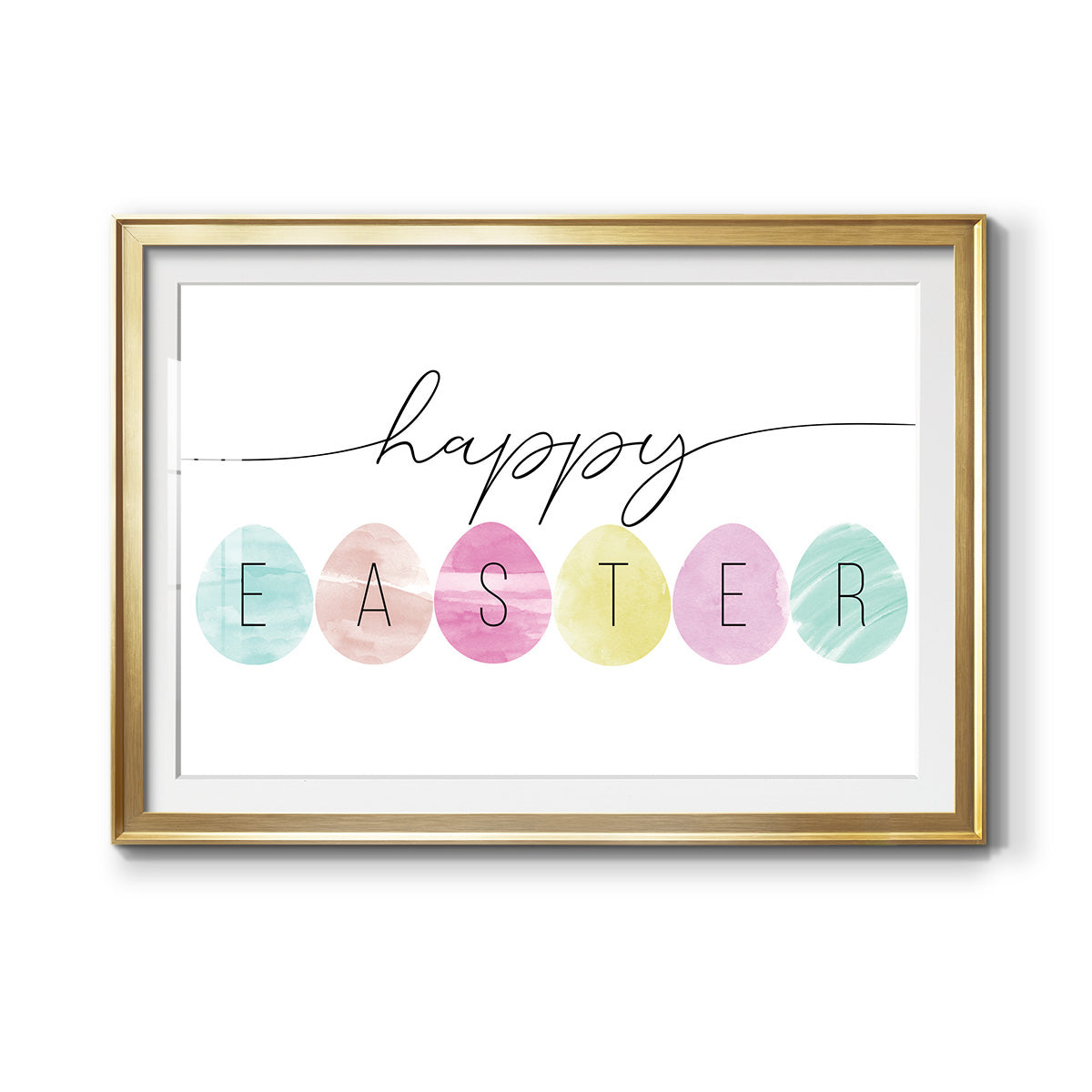 Happy Easter Premium Framed Print - Ready to Hang