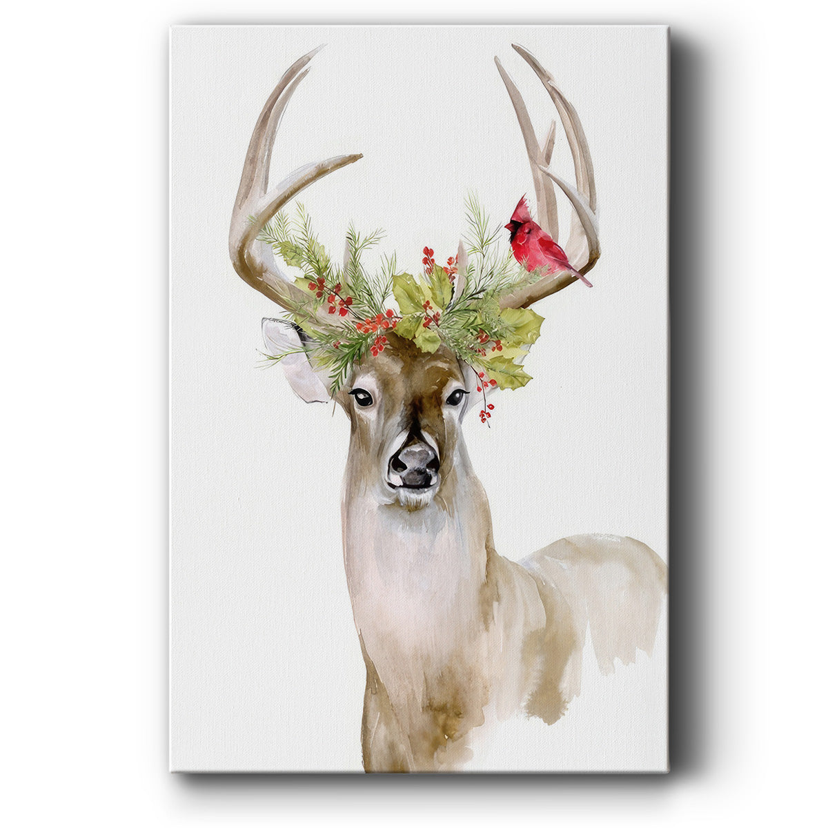Holiday Deer I - Canvas Art Print