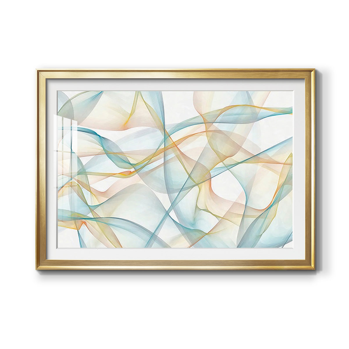 Curves and Waves VI - Modern Framed Art Print