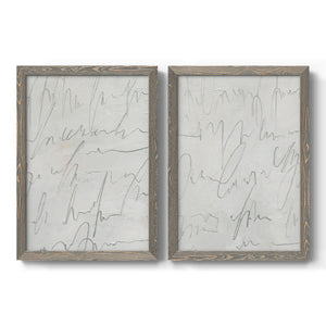 Scrabble I - Barnwood Framed Canvas Set