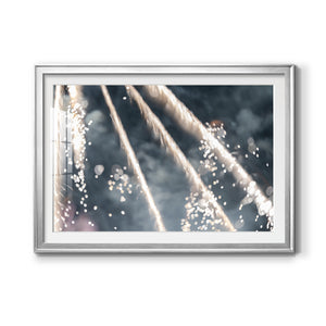 Celestial Glimmer - Modern Framed Art Print