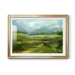 Emerald View II - Modern Framed Art Print