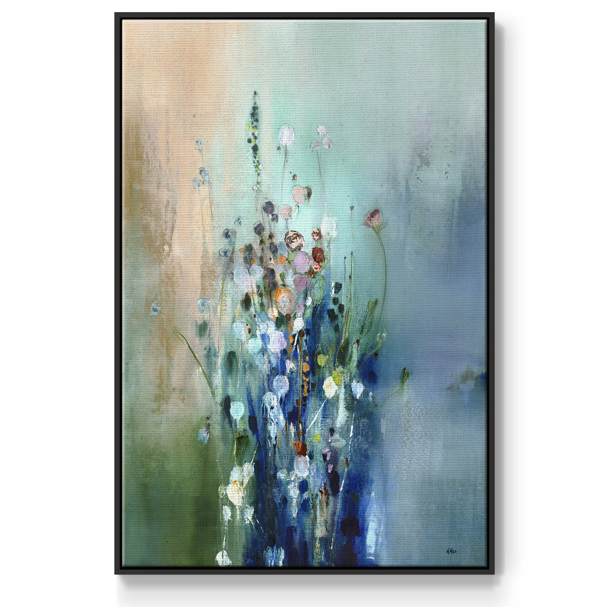 Current Air II - Framed Premium Gallery Wrapped Canvas L Frame - Ready to Hang