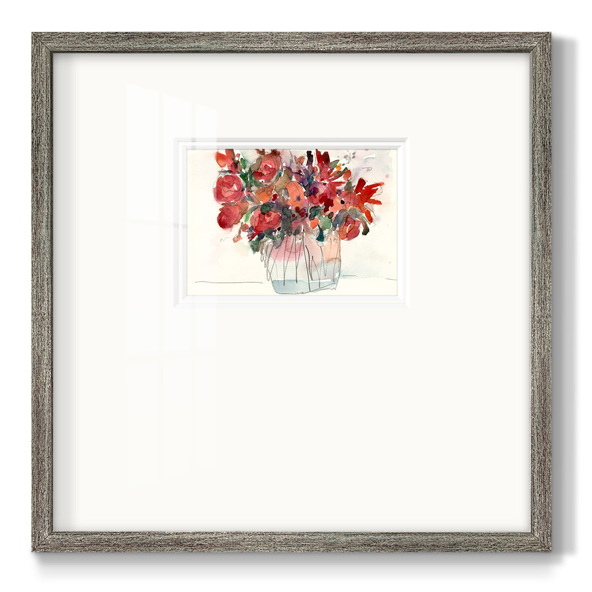 The Small Bunch I Premium Framed Print Double Matboard