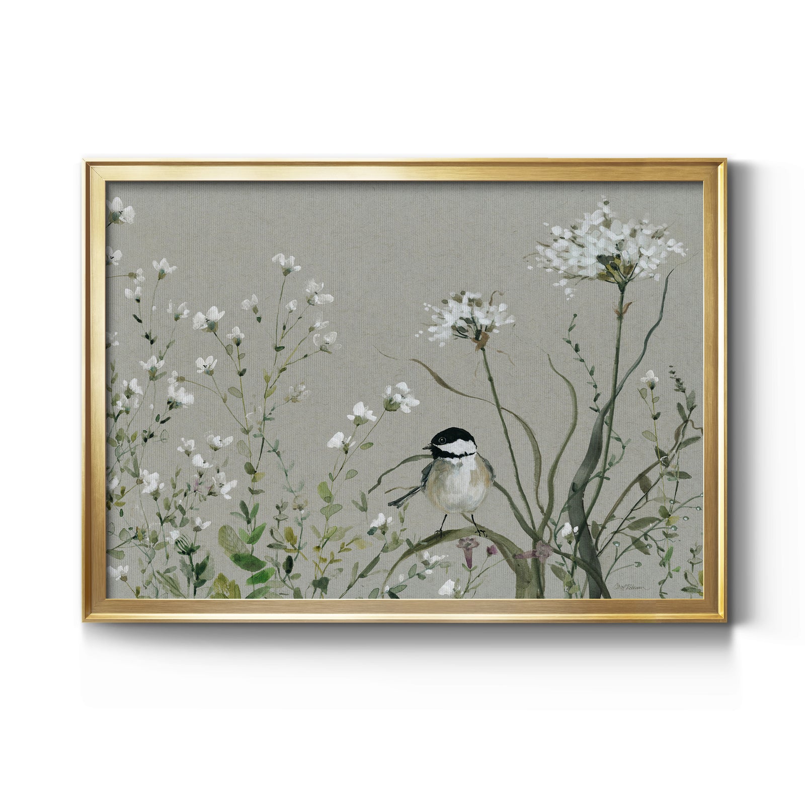 Bouquet of Grace Meadow II - Modern Framed Canvas Print