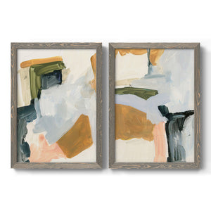 Palette Meld I - Barnwood Framed Canvas Set