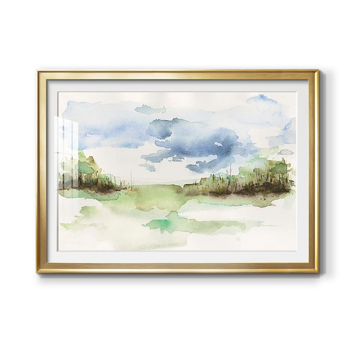 Brush Thickets I - Modern Framed Art Print