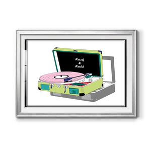 Record Shop II - Modern Framed Art Print