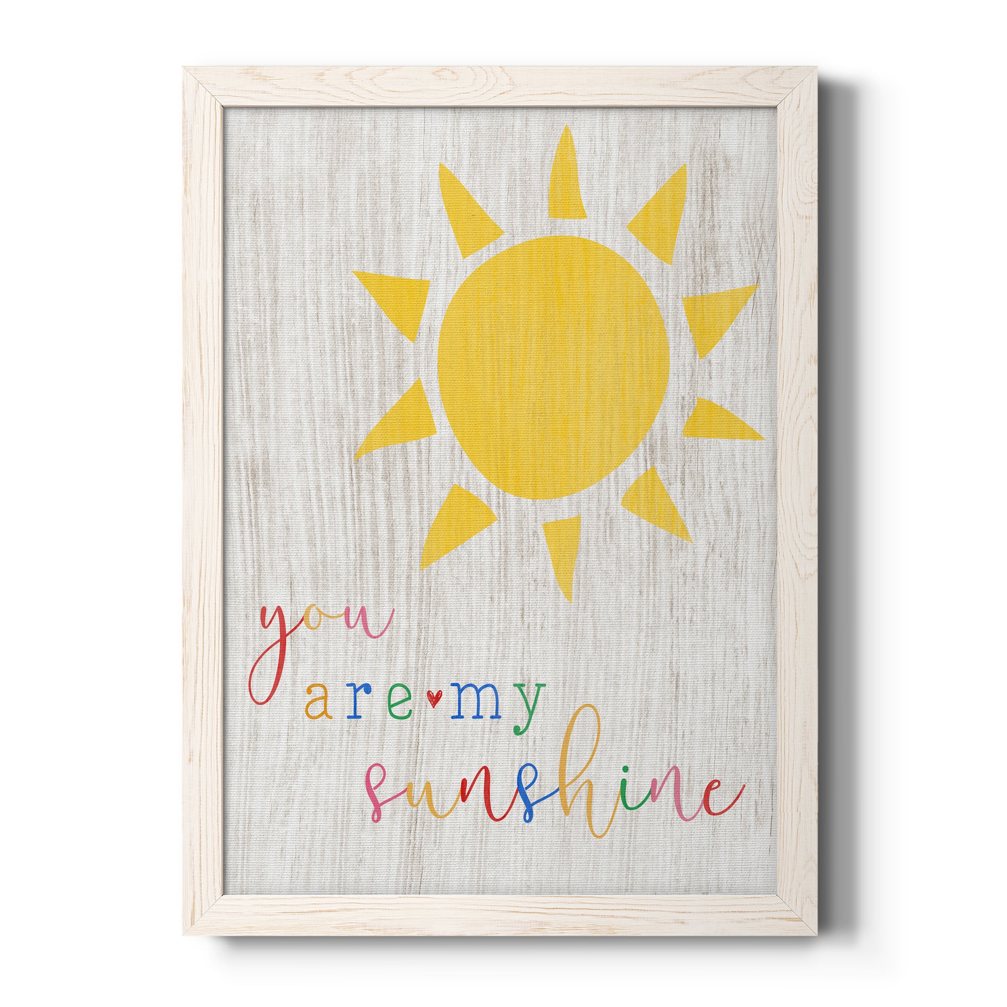 You are my Sunshine - Premium Canvas Framed in Barnwood - Ready to Hang