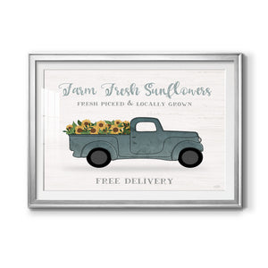 Farmers Market Truck - Modern Framed Art Print