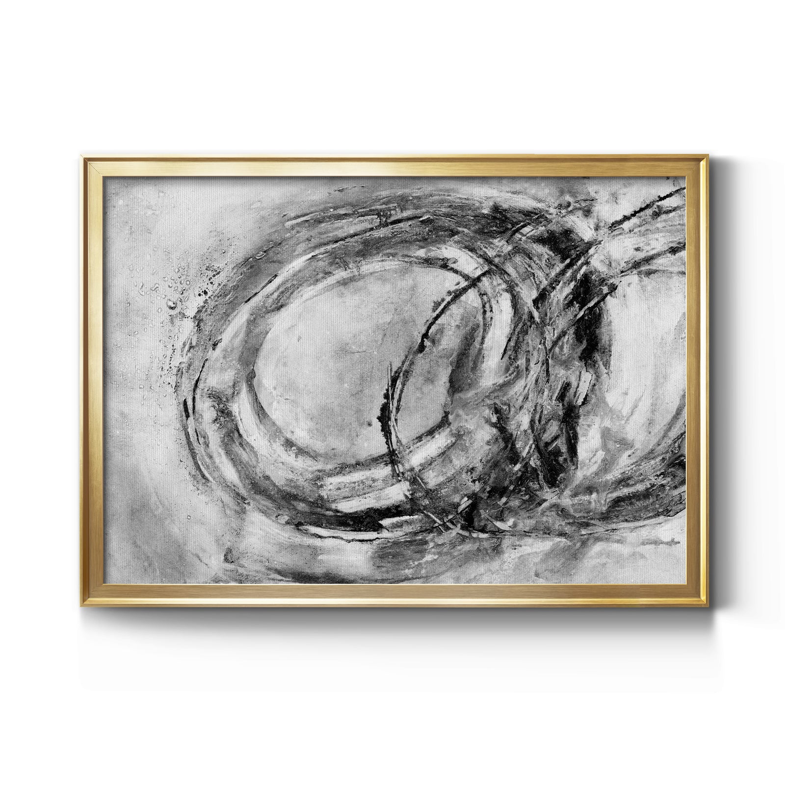 Infinity Rings I - Modern Framed Canvas Print