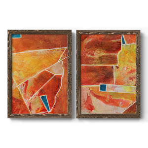 Primary Connection III - Barnwood Framed Canvas Set