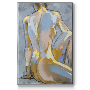 Grey Maiden II - Framed Premium Gallery Wrapped Canvas L Frame - Ready to Hang